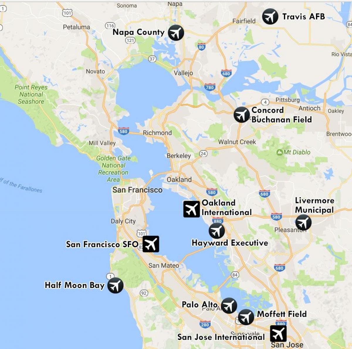 旧金山机场地图