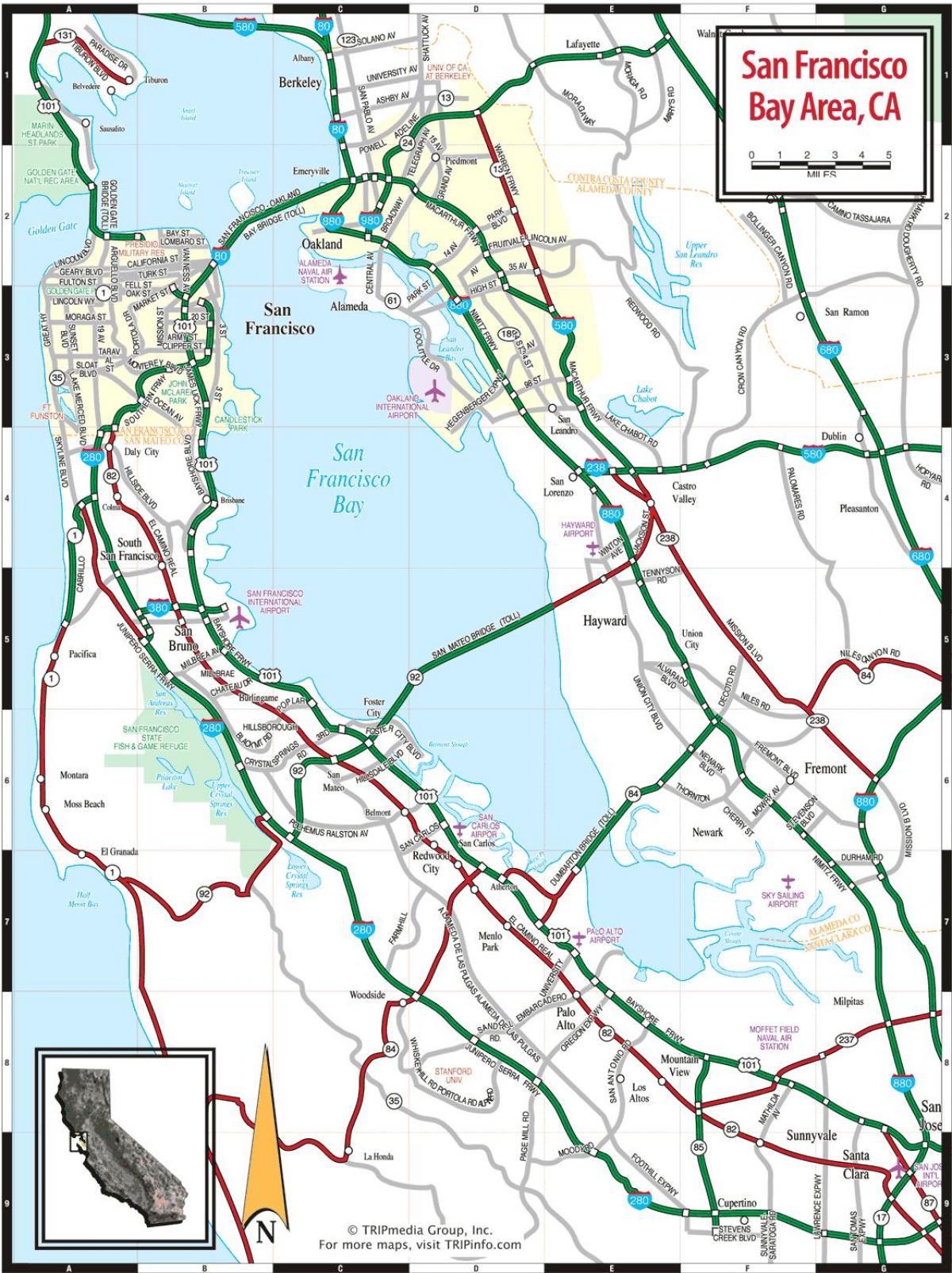 三藩市道路图