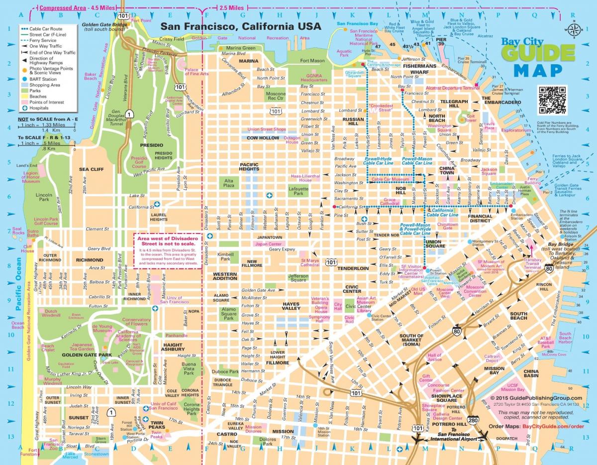 三藩市街道地图